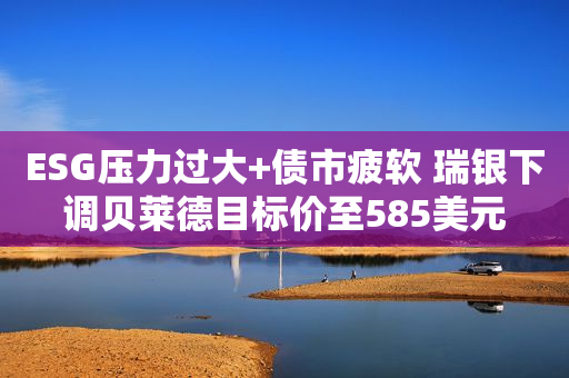 ESG压力过大+债市疲软 瑞银下调贝莱德目标价至585美元
