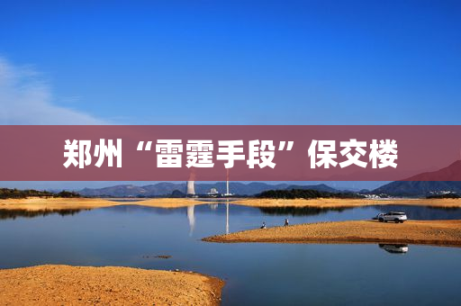 郑州“雷霆手段”保交楼