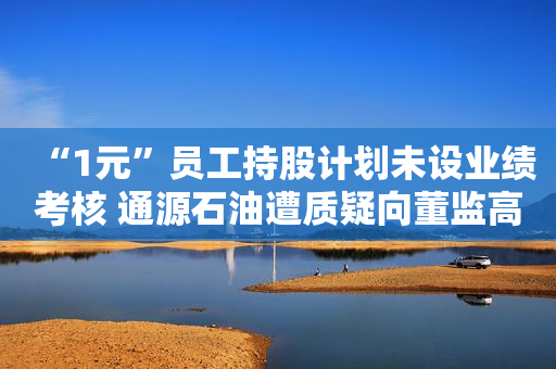 “1元”员工持股计划未设业绩考核 通源石油遭质疑向董监高输送利益