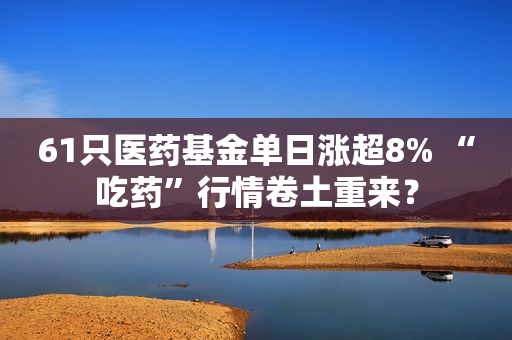 61只医药基金单日涨超8% “吃药”行情卷土重来？