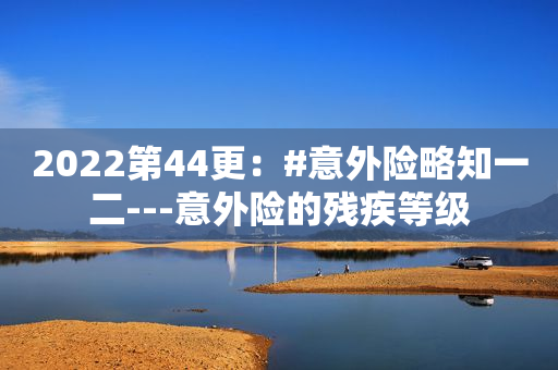 2022第44更：#意外险略知一二---意外险的残疾等级