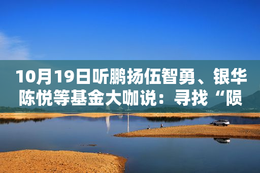 10月19日听鹏扬伍智勇、银华陈悦等基金大咖说：寻找“陨落天使” 原油基金怎么投