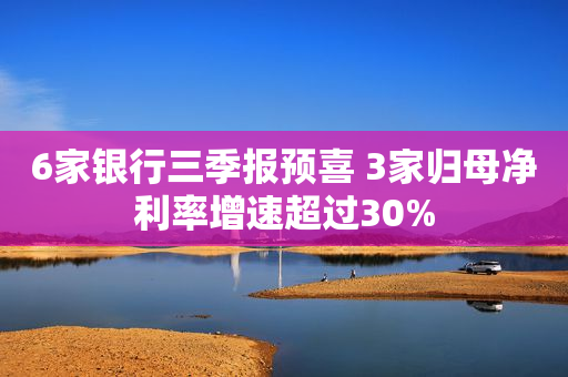 6家银行三季报预喜 3家归母净利率增速超过30%