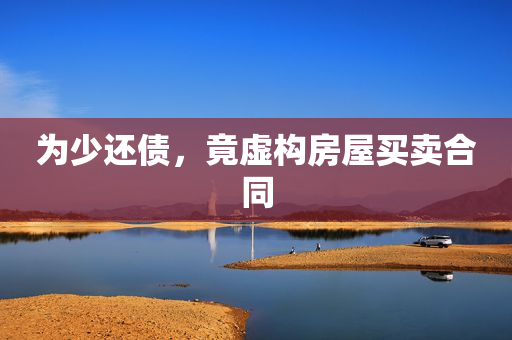 为少还债，竟虚构房屋买卖合同