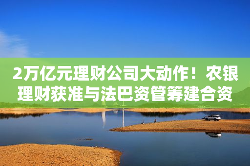 2万亿元理财公司大动作！农银理财获准与法巴资管筹建合资理财公司