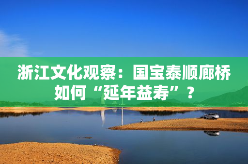 浙江文化观察：国宝泰顺廊桥如何“延年益寿”？