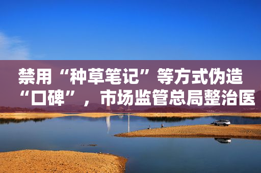 禁用“种草笔记”等方式伪造“口碑”，市场监管总局整治医美乱象