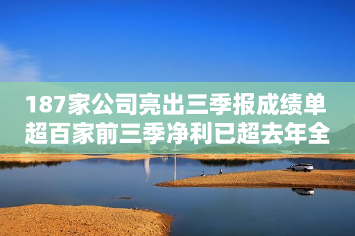 187家公司亮出三季报成绩单 超百家前三季净利已超去年全年