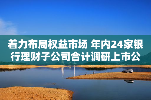 着力布局权益市场 年内24家银行理财子公司合计调研上市公司逾3400次