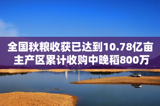 全国秋粮收获已达到10.78亿亩 主产区累计收购中晚稻800万吨左右