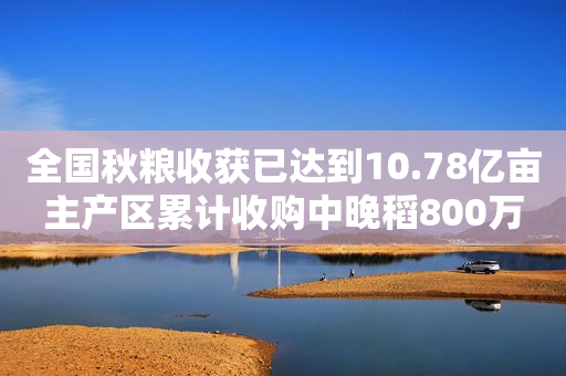 全国秋粮收获已达到10.78亿亩主产区累计收购中晚稻800万吨左右