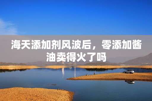 海天添加剂风波后，零添加酱油卖得火了吗