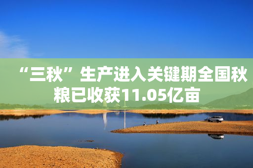 “三秋”生产进入关键期全国秋粮已收获11.05亿亩