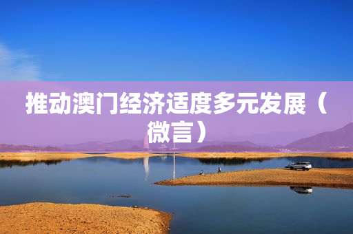 推动澳门经济适度多元发展（微言）