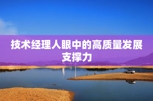技术经理人眼中的高质量发展支撑力