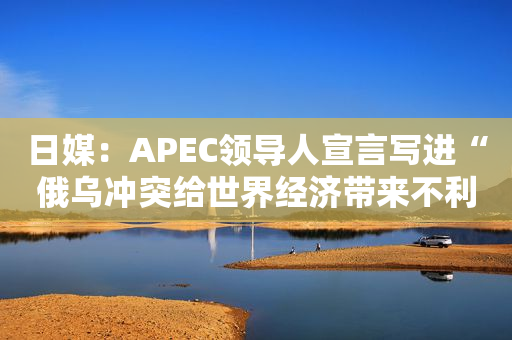 日媒：APEC领导人宣言写进“俄乌冲突给世界经济带来不利影响”