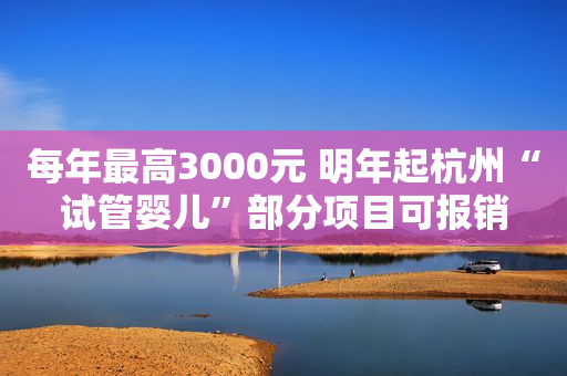 每年最高3000元 明年起杭州“试管婴儿”部分项目可报销