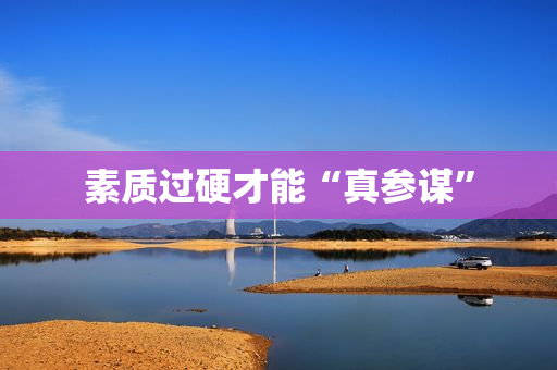 素质过硬才能“真参谋”