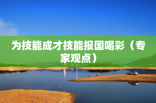 为技能成才技能报国喝彩（专家观点）