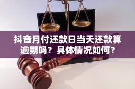 抖音月付逾期会怎么样一天(抖音月底钱包清零吗)