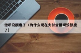 借呗没额度了（为什么现在支付宝借呗没额度了）