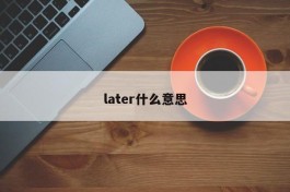 later什么意思
