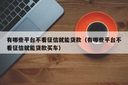 有哪些平台不看征信就能贷款（有哪些平台不看征信就能贷款买车）