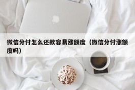 微信分付怎么还款容易涨额度（微信分付涨额度吗）