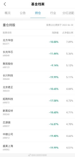 半导体惨案！招商基金多只产品单日跌幅超10%，蔡嵩松仅“跌”6.94%