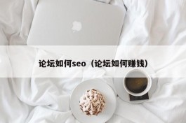 论坛如何seo（论坛如何赚钱）