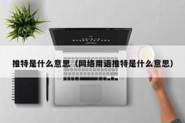 推特是什么意思（网络用语推特是什么意思）