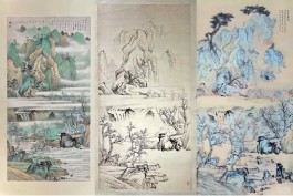 朵云轩携手百度文心一格首推AI作画拍品，全球首次人机共创山水画即将开拍