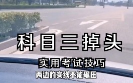 驾考科目三技巧(驾考科目三技巧图解)