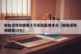 拍拍贷预估额度十万实际能借多少（拍拍贷预测额度16万）