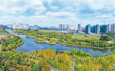 江苏如皋:园城景相融穿过公园去上班 第1张 江苏如皋:园城景相融穿过公园去上班 第1张
